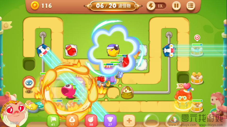 保卫萝卜挑战第34关过关技巧攻略(图2)